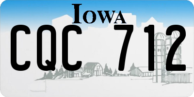 IA license plate CQC712