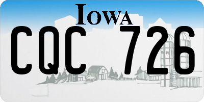 IA license plate CQC726