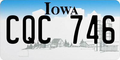 IA license plate CQC746