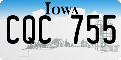 IA license plate CQC755