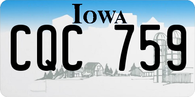 IA license plate CQC759