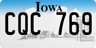 IA license plate CQC769
