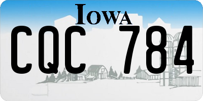 IA license plate CQC784