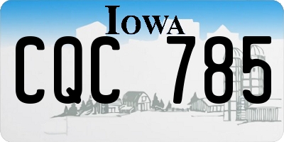 IA license plate CQC785
