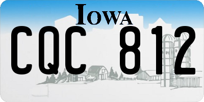 IA license plate CQC812