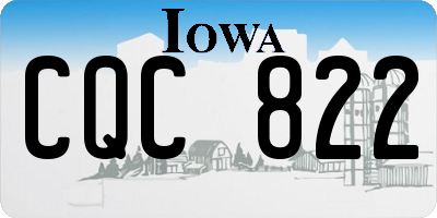 IA license plate CQC822