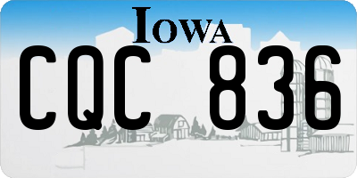 IA license plate CQC836