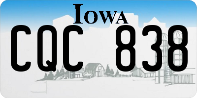 IA license plate CQC838