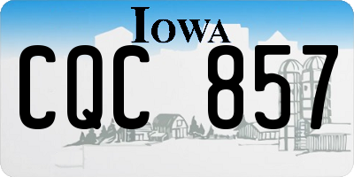 IA license plate CQC857