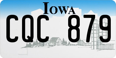 IA license plate CQC879