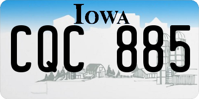IA license plate CQC885