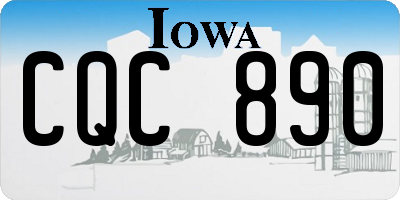 IA license plate CQC890