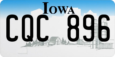 IA license plate CQC896
