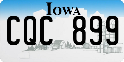 IA license plate CQC899