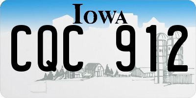 IA license plate CQC912