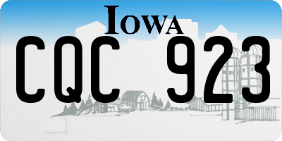 IA license plate CQC923