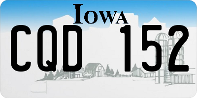 IA license plate CQD152