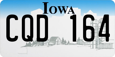 IA license plate CQD164