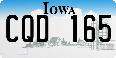 IA license plate CQD165