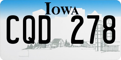 IA license plate CQD278