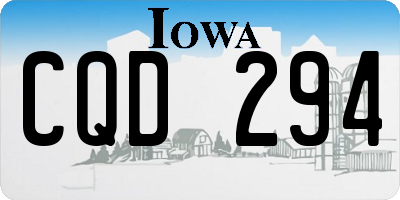 IA license plate CQD294