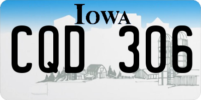 IA license plate CQD306
