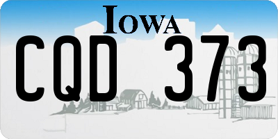 IA license plate CQD373