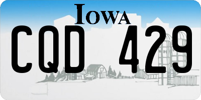 IA license plate CQD429