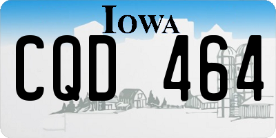 IA license plate CQD464