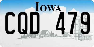 IA license plate CQD479