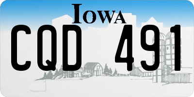 IA license plate CQD491