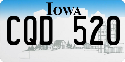IA license plate CQD520