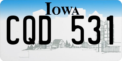 IA license plate CQD531