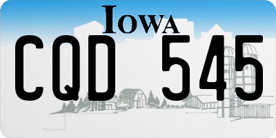 IA license plate CQD545