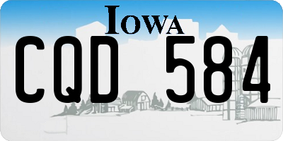 IA license plate CQD584