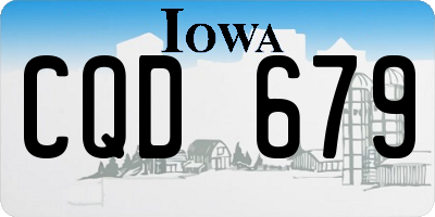 IA license plate CQD679