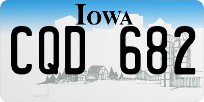 IA license plate CQD682