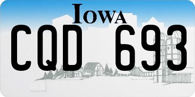 IA license plate CQD693