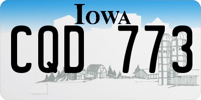 IA license plate CQD773