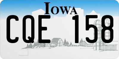 IA license plate CQE158