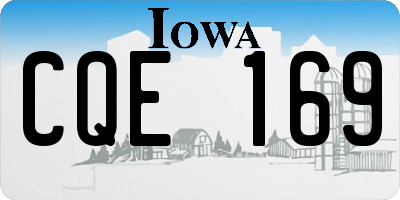IA license plate CQE169