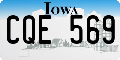 IA license plate CQE569