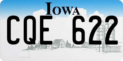 IA license plate CQE622