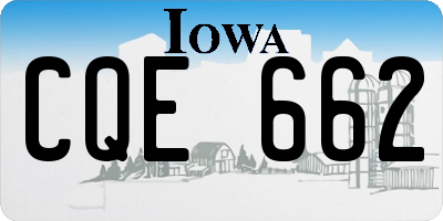 IA license plate CQE662