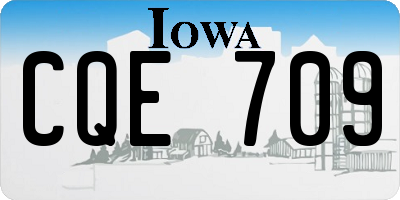 IA license plate CQE709