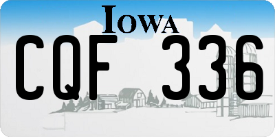 IA license plate CQF336