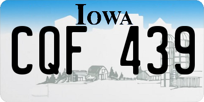 IA license plate CQF439