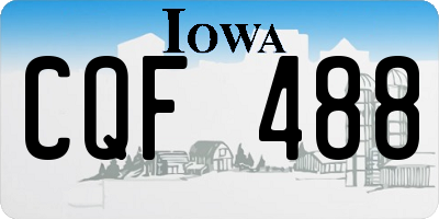 IA license plate CQF488