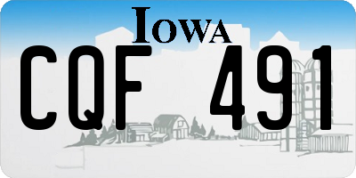 IA license plate CQF491