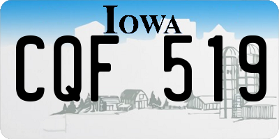 IA license plate CQF519